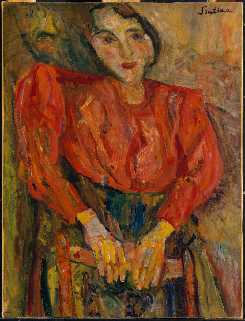 Žena v červené košili - Chaim Soutine