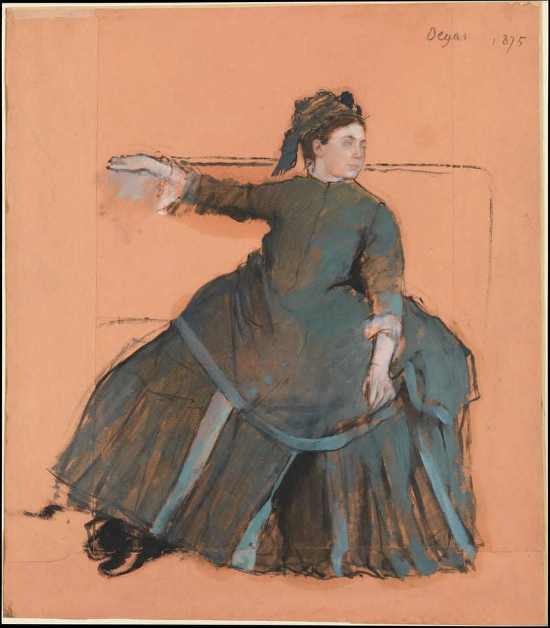 Žena na pohovce - Edgar Degas