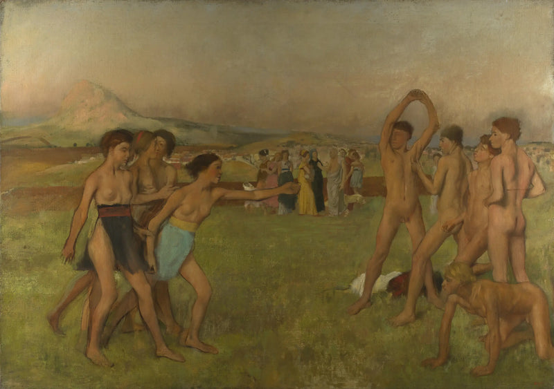 Mladí Sparťané na tréninku - Edgar Degas