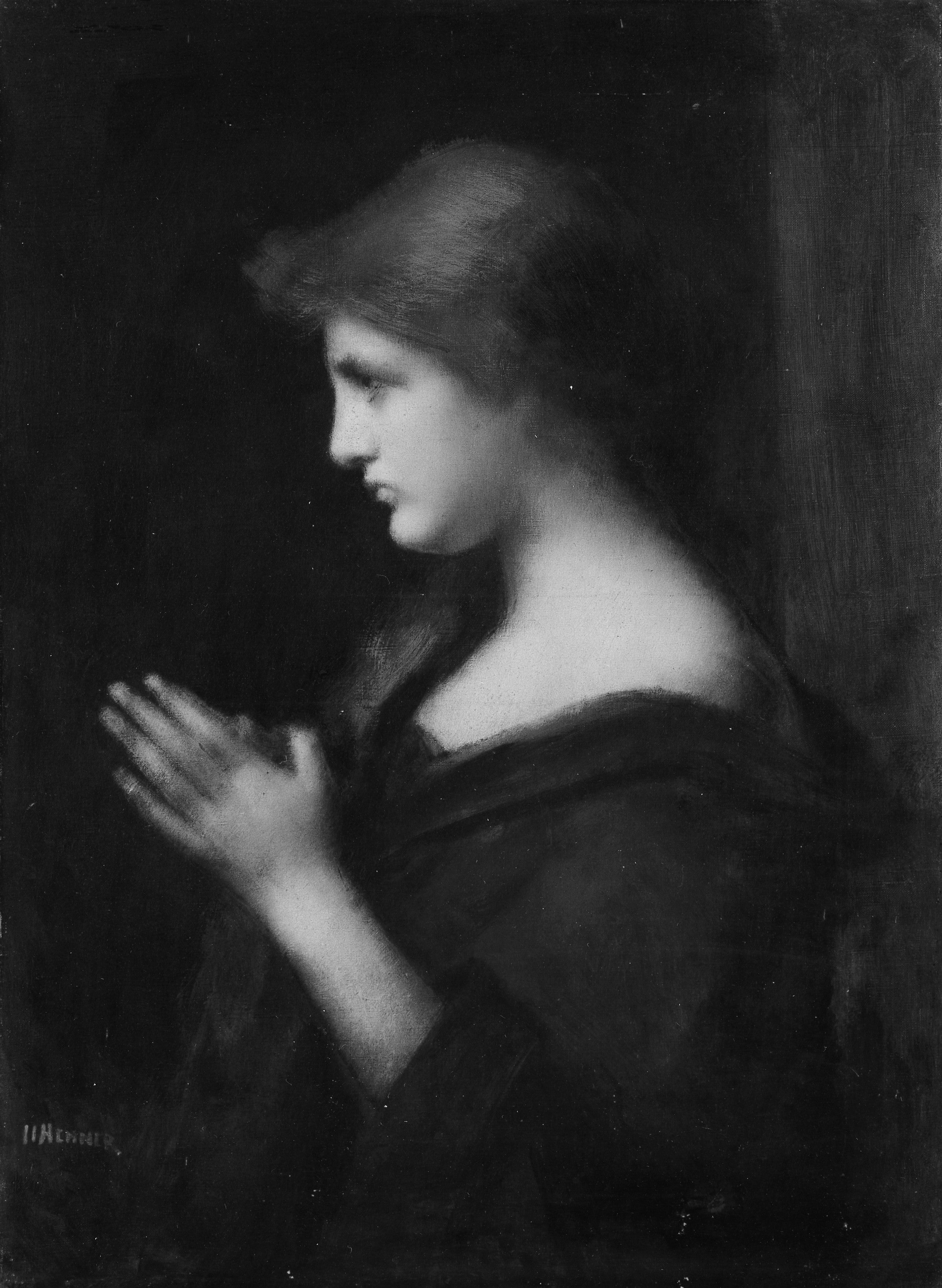 Jeune femme en prière - Jean-Jacques Henner