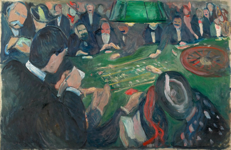 U ruletového stolu v Monte Carlu - Edvard Munch