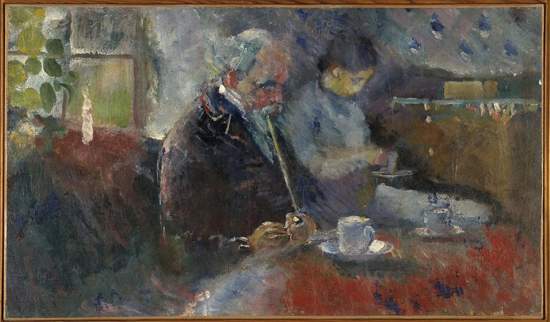 U stolu s kávou - Edvard Munch