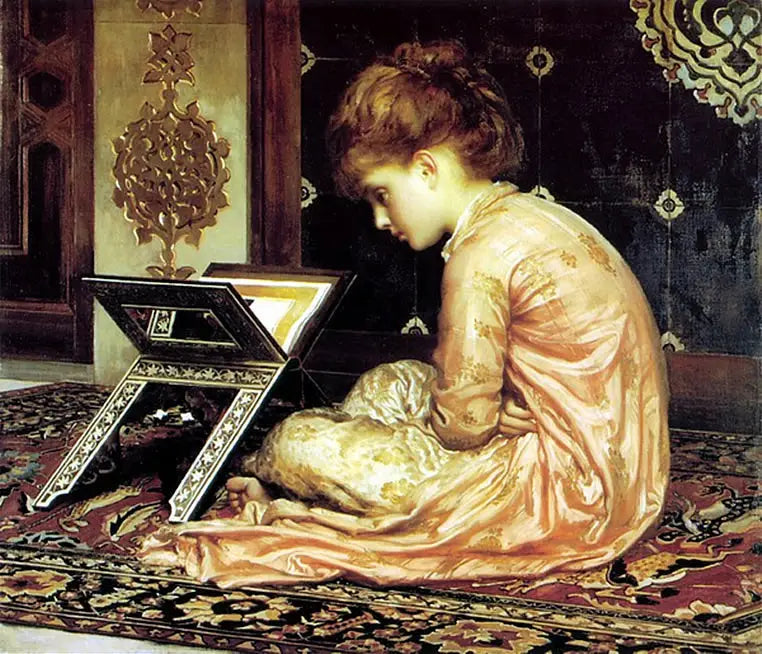 U čtecího pultu - Frederic Leighton
