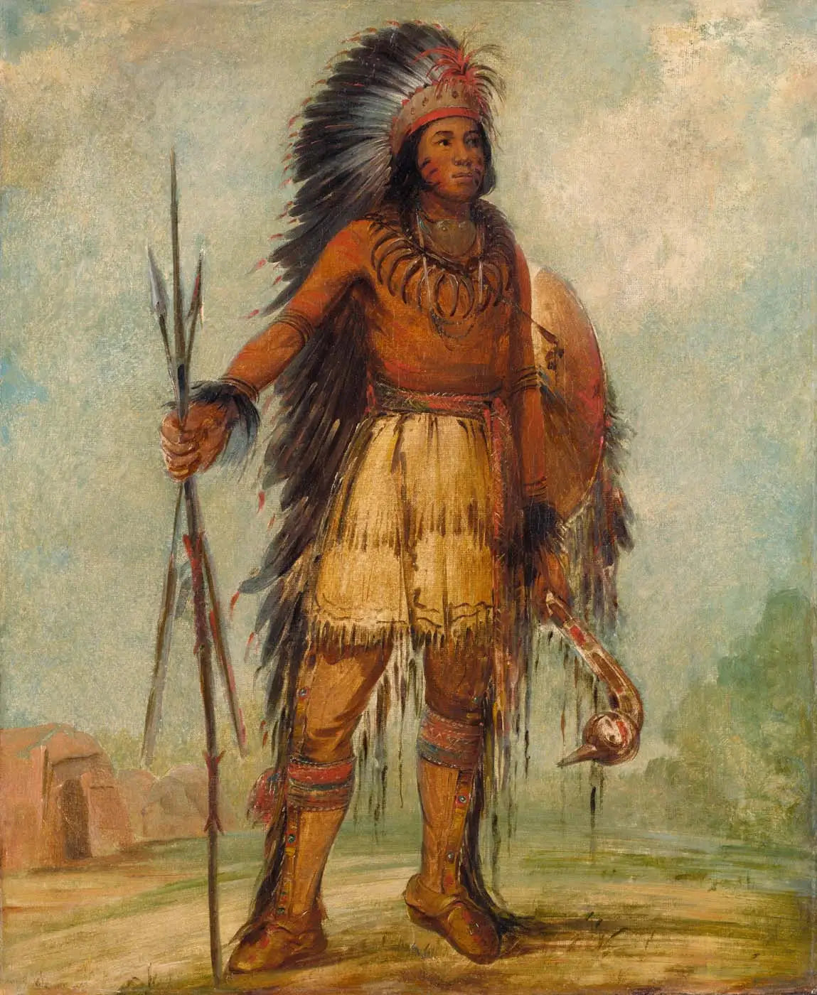 A-wun-ne-wa-be oiseau du tonnerre - George Catlin - Alpha Reproduction