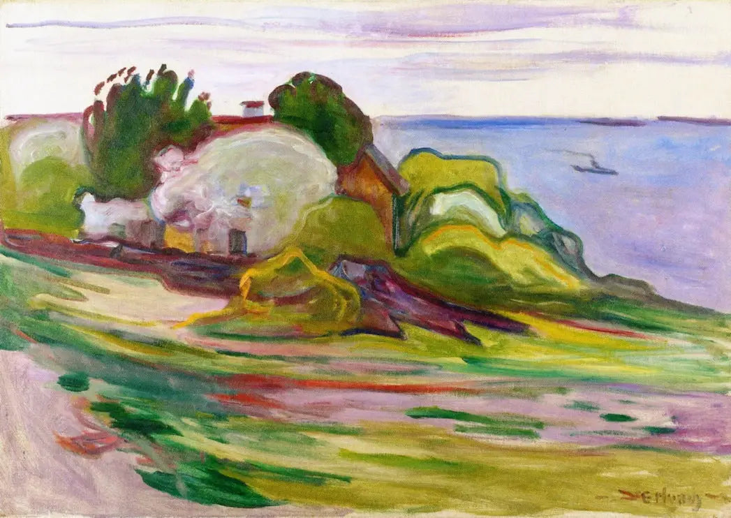 Reproduction du tableau « Abres et Torpilleur - Edvard Munch » par Alpha Reproduction en peinture à l’huile