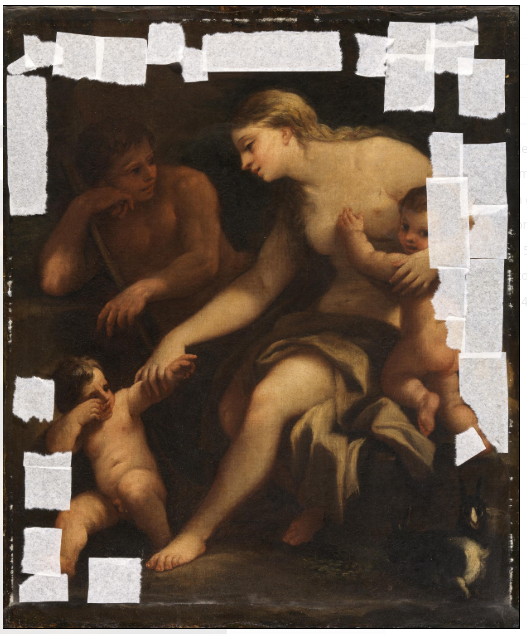 Adam et Ève avec Caïn et Abel - Luca Giordano - Alpha Reproduction