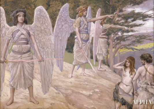 Adam et Eve chassés du paradis - James Tissot - Reproductions de tableaux et peintures haut de gamme