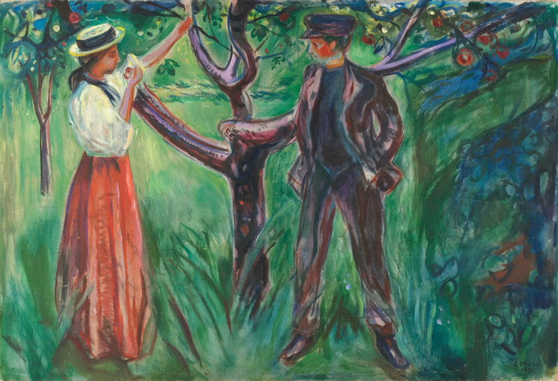 Adam a Eva - Edvard Munch