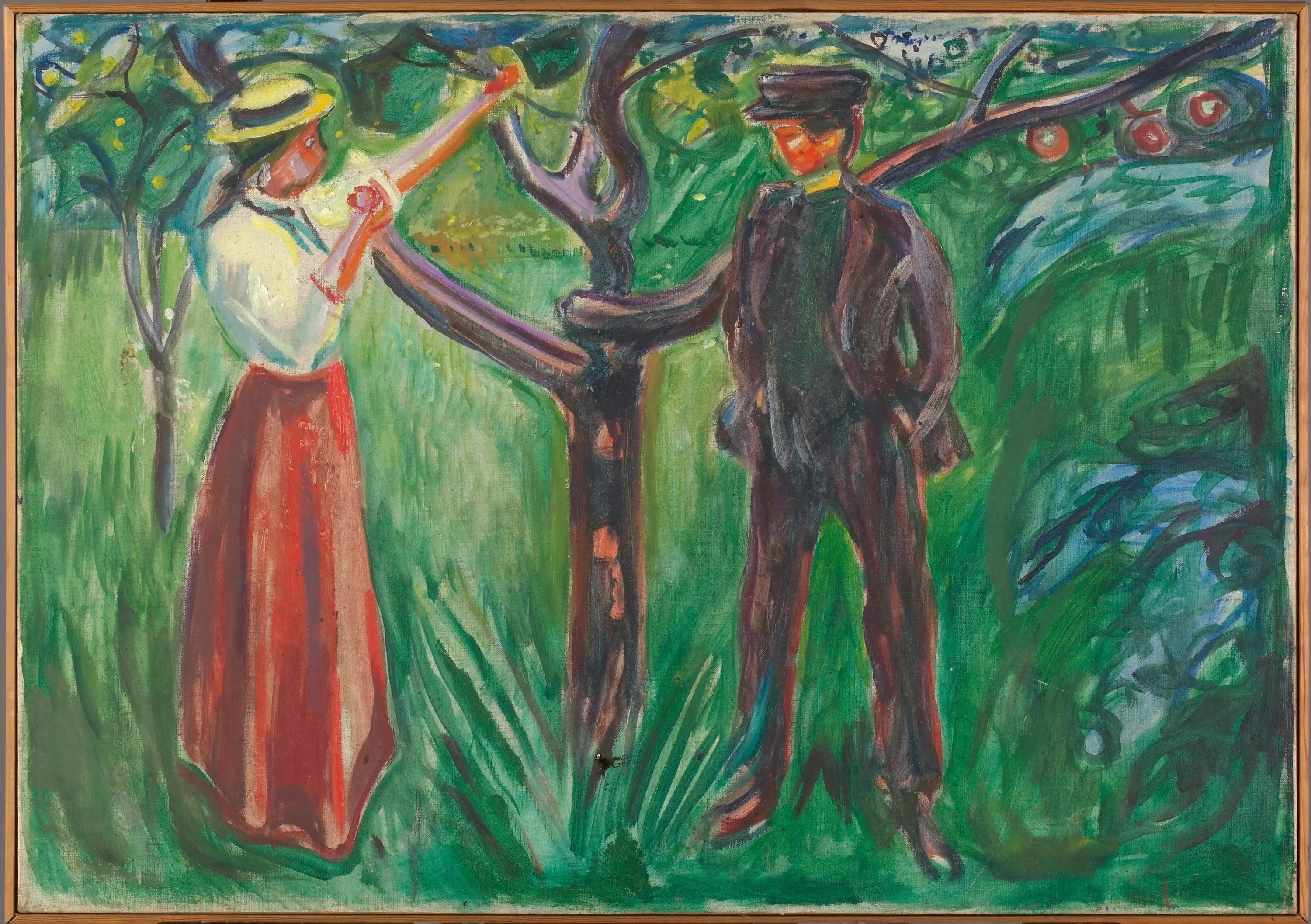 Reproduction du tableau « Adam et Ève - Edvard Munch » par Alpha Reproduction en peinture à l’huile