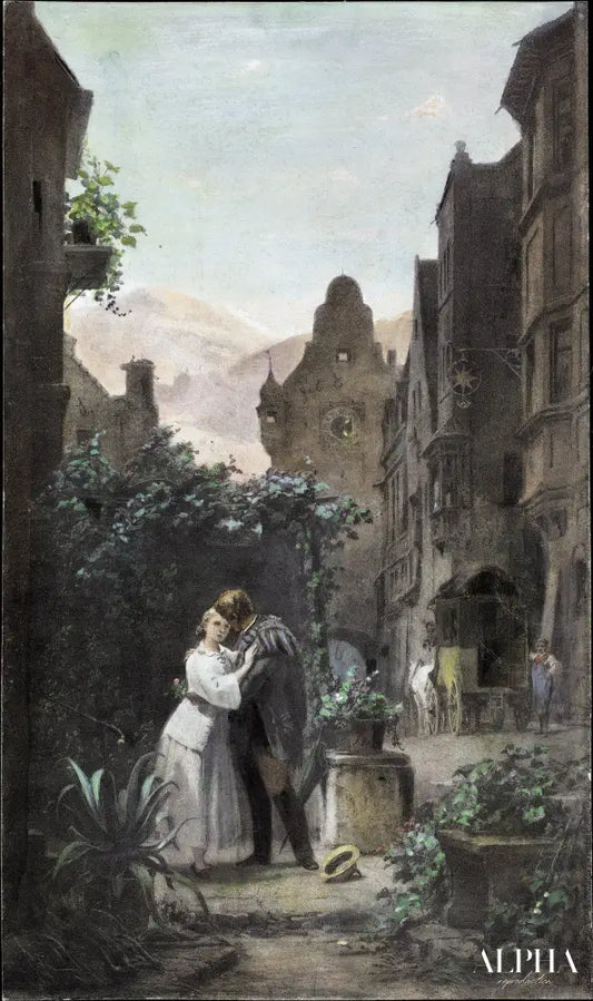 Adieu, c.1855 - Carl Spitzweg - Reproductions de tableaux et peintures haut de gamme