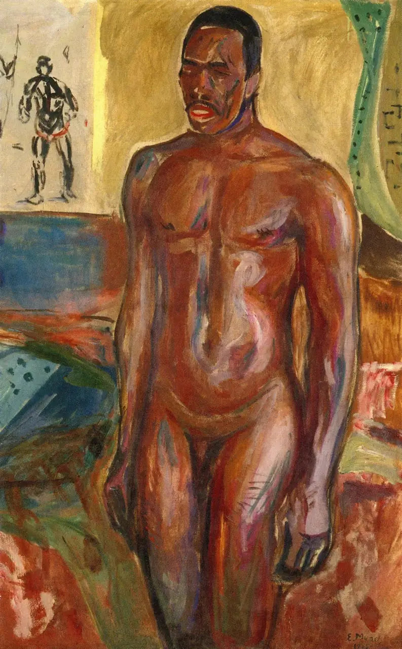 Africký nahý stojící - Edvard Munch