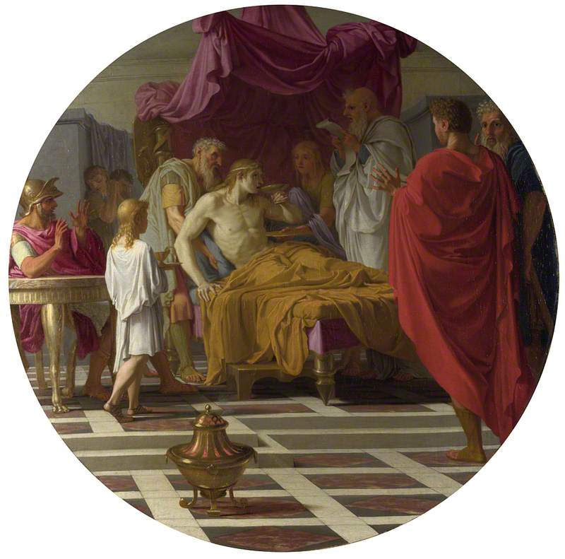 Alexandre a jeho lékař - Eustache Le Sueur