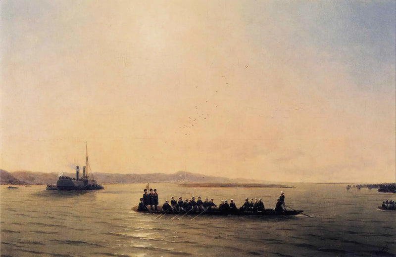Alexandr II prochází Dunajem - Ivan Aïvazovskij