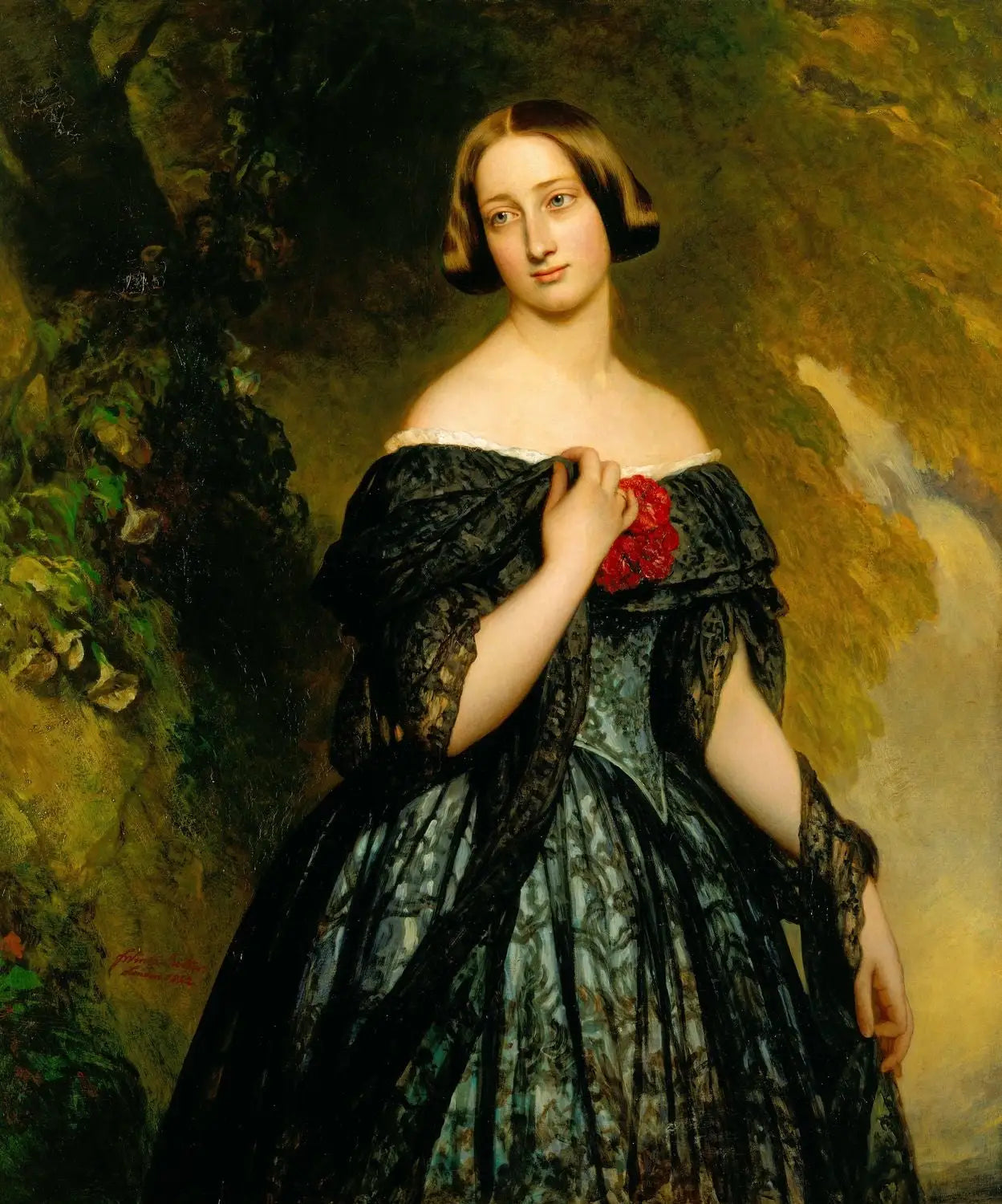 Alexandrine duchesse de Saxe-Cobourg-Gotha (1820-1904) - Franz Xaver Winterhalter - Alpha Reproduction