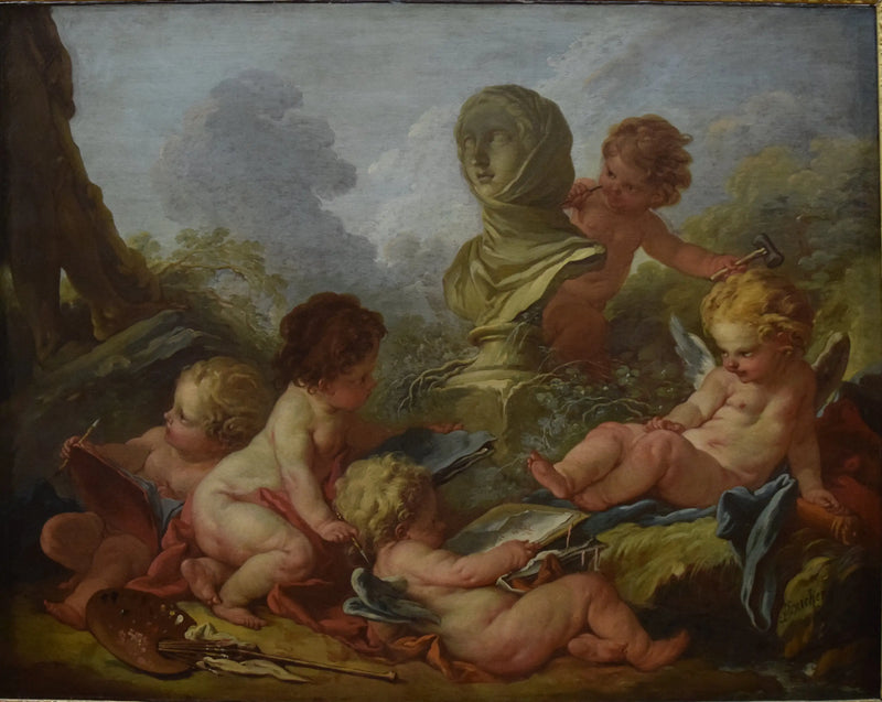 Alegorie malířství a sochařství - François Boucher