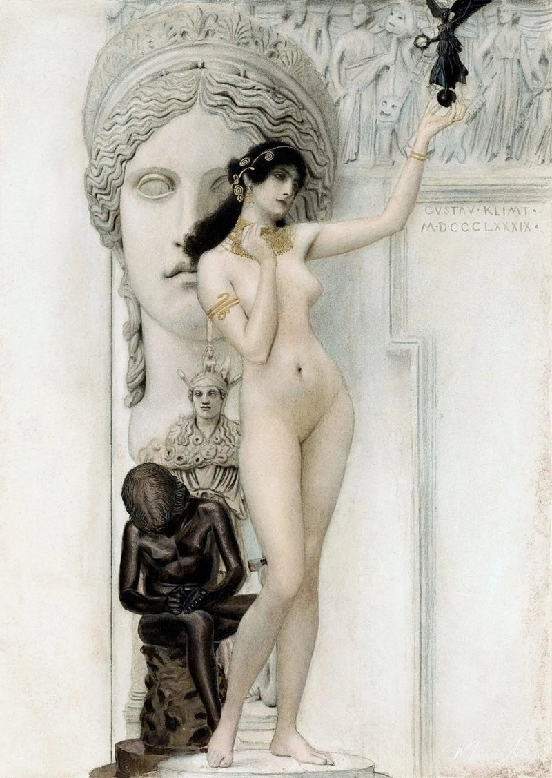 Allegorie sochařství - Gustav Klimt