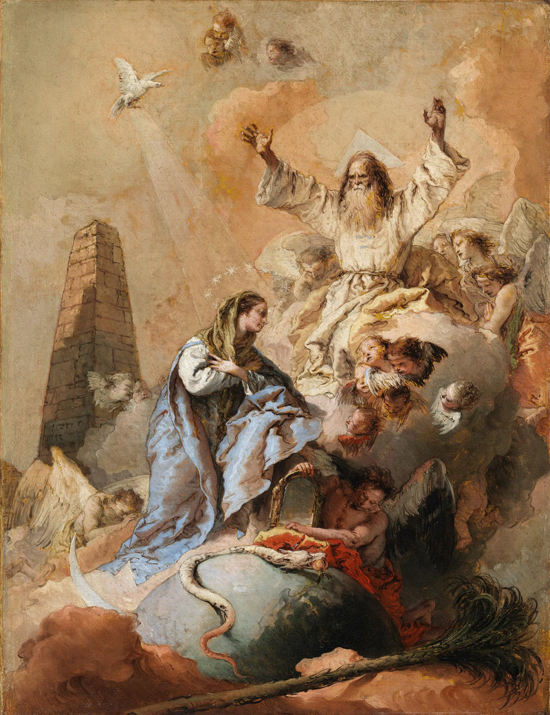 Alegorie Neposkvrněného Početí - Giovanni Battista Tiepolo