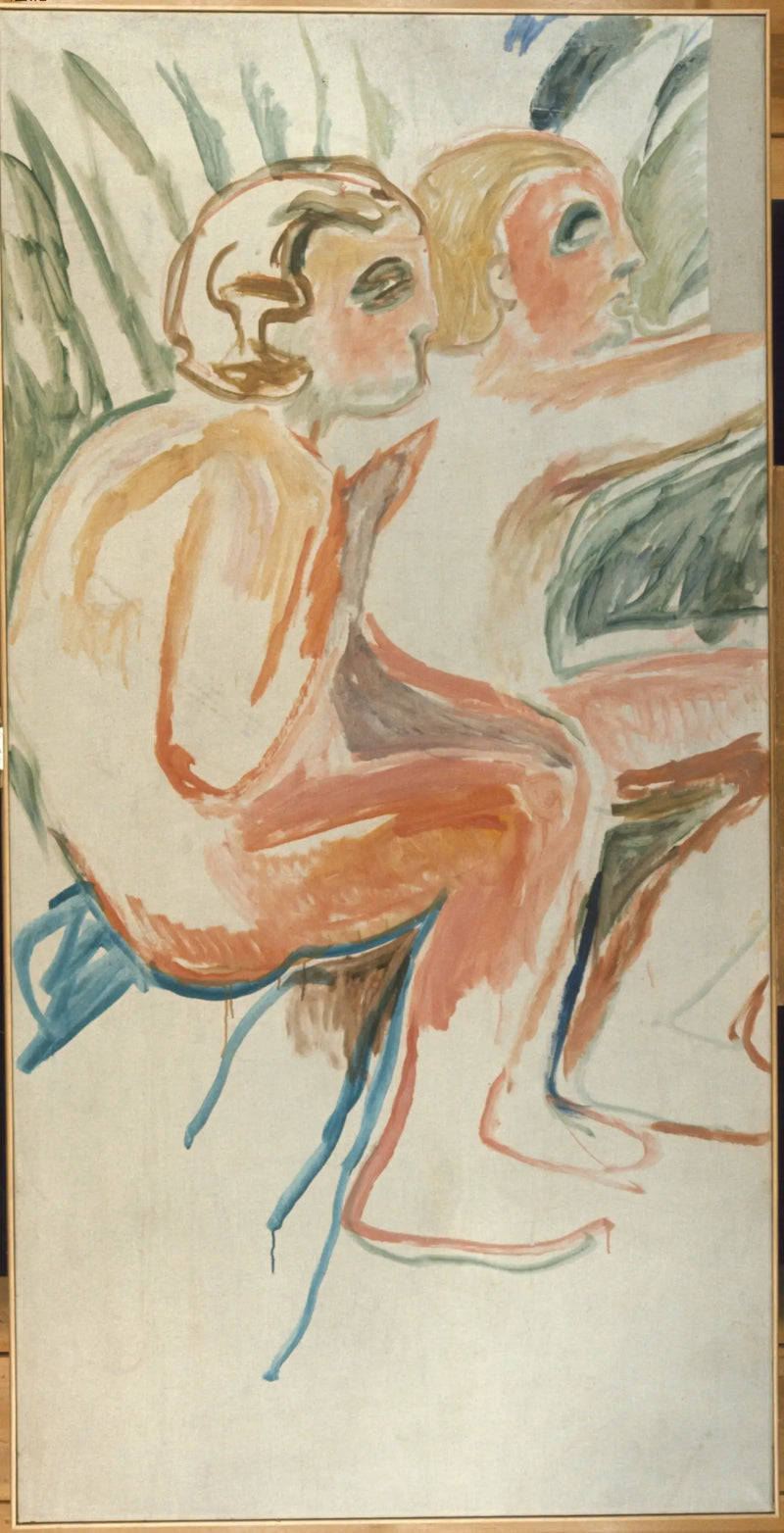 Alma Mater: dva děti sedící - Edvard Munch