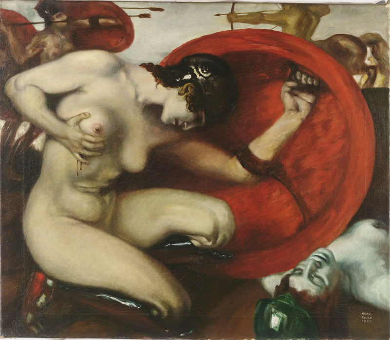 Amazonská zraněná - Franz von Stuck