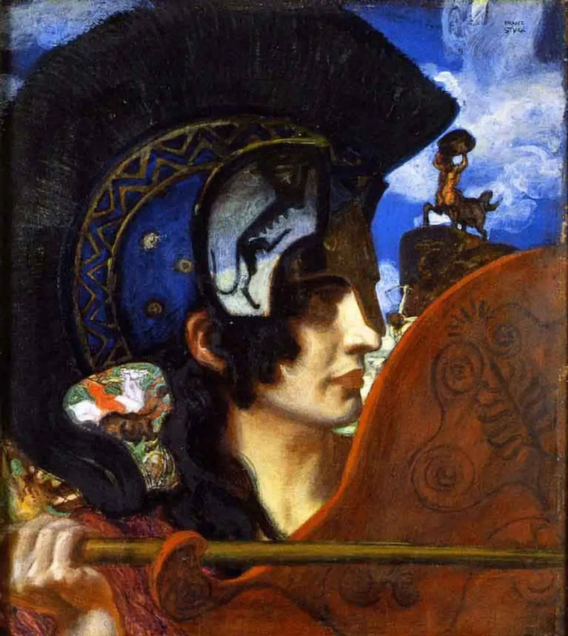 Amazonský boj - Franz Von Stuck