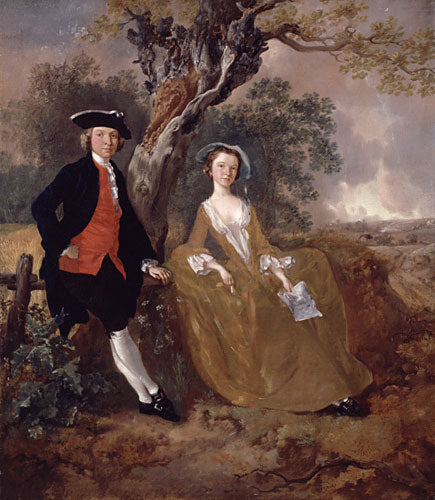 Un couple inconnu dans un paysage - Thomas Gainsborough - Reproductions de tableaux et peintures haut de gamme