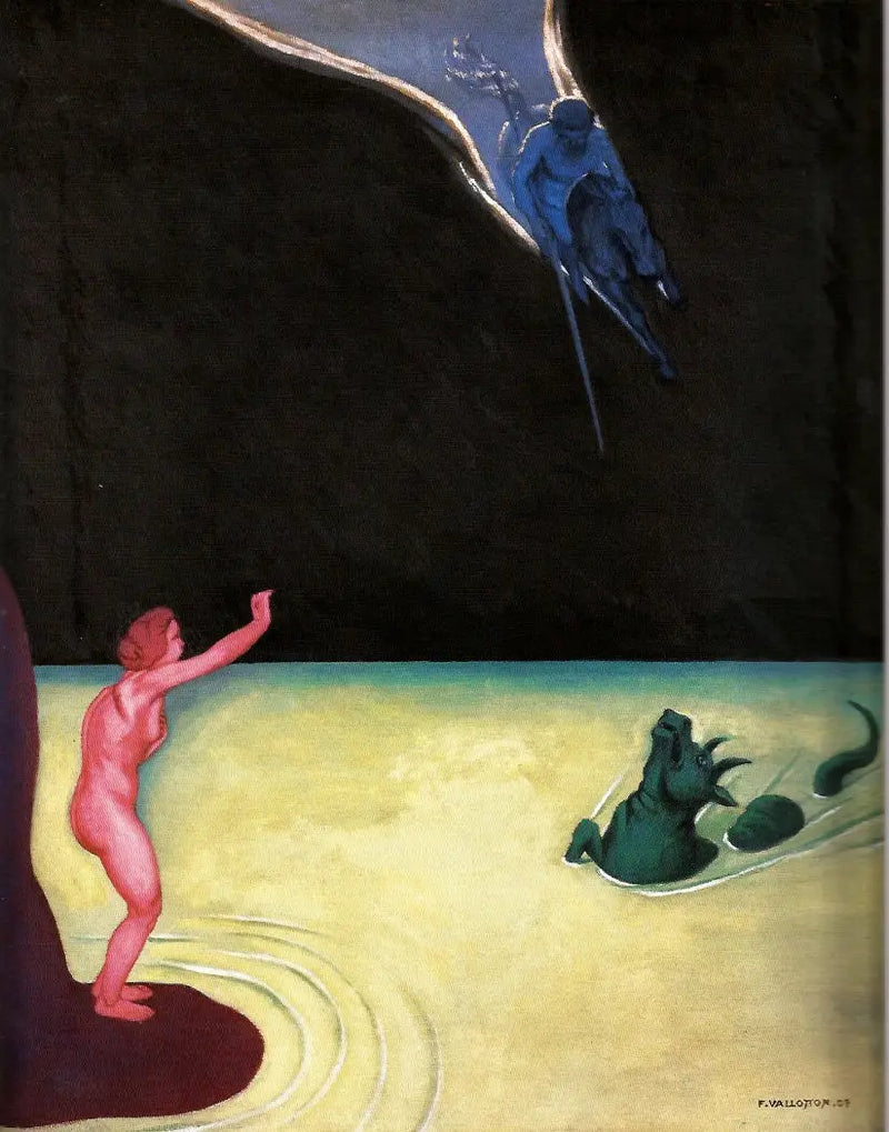 Androméda stojící a Perzeus - Félix Vallotton