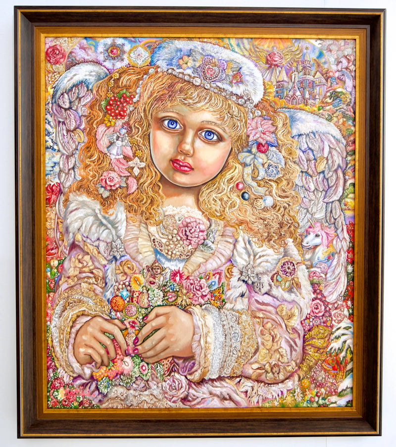 Anděl světel Vánoc  | 60 x 75 cm