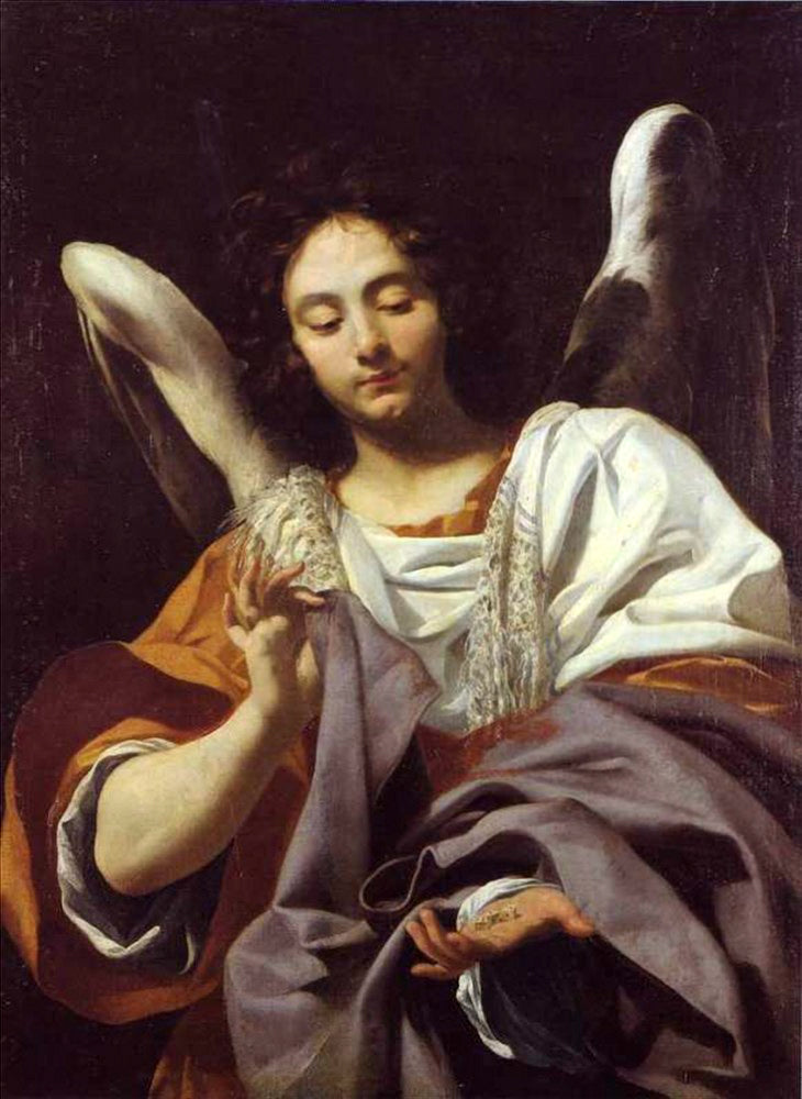 Ange portant les dés et la tunique - Simon Vouet - Alpha Reproduction
