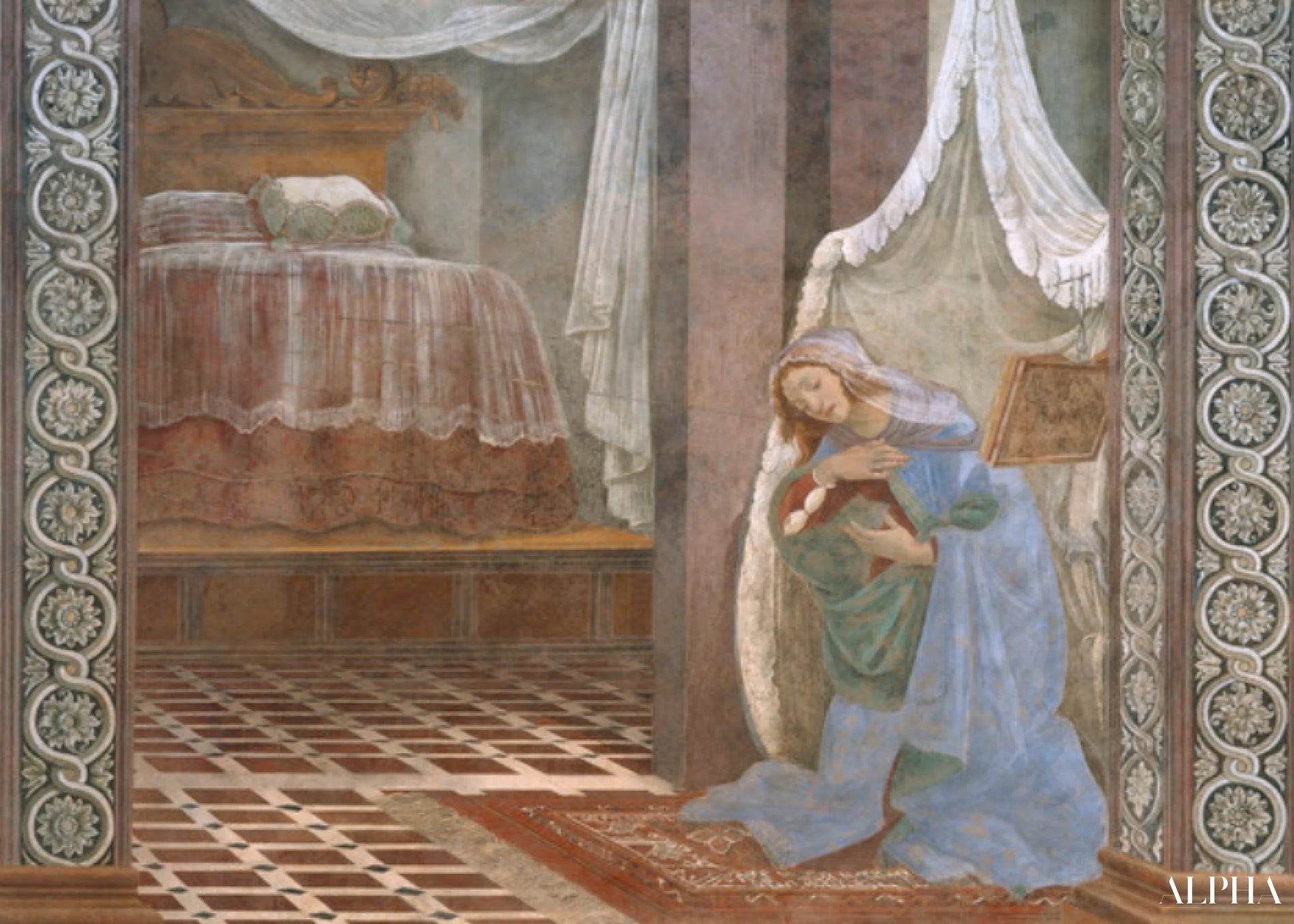 Annonciation à Marie de - Sandro Botticelli - Reproductions de tableaux et peintures haut de gamme
