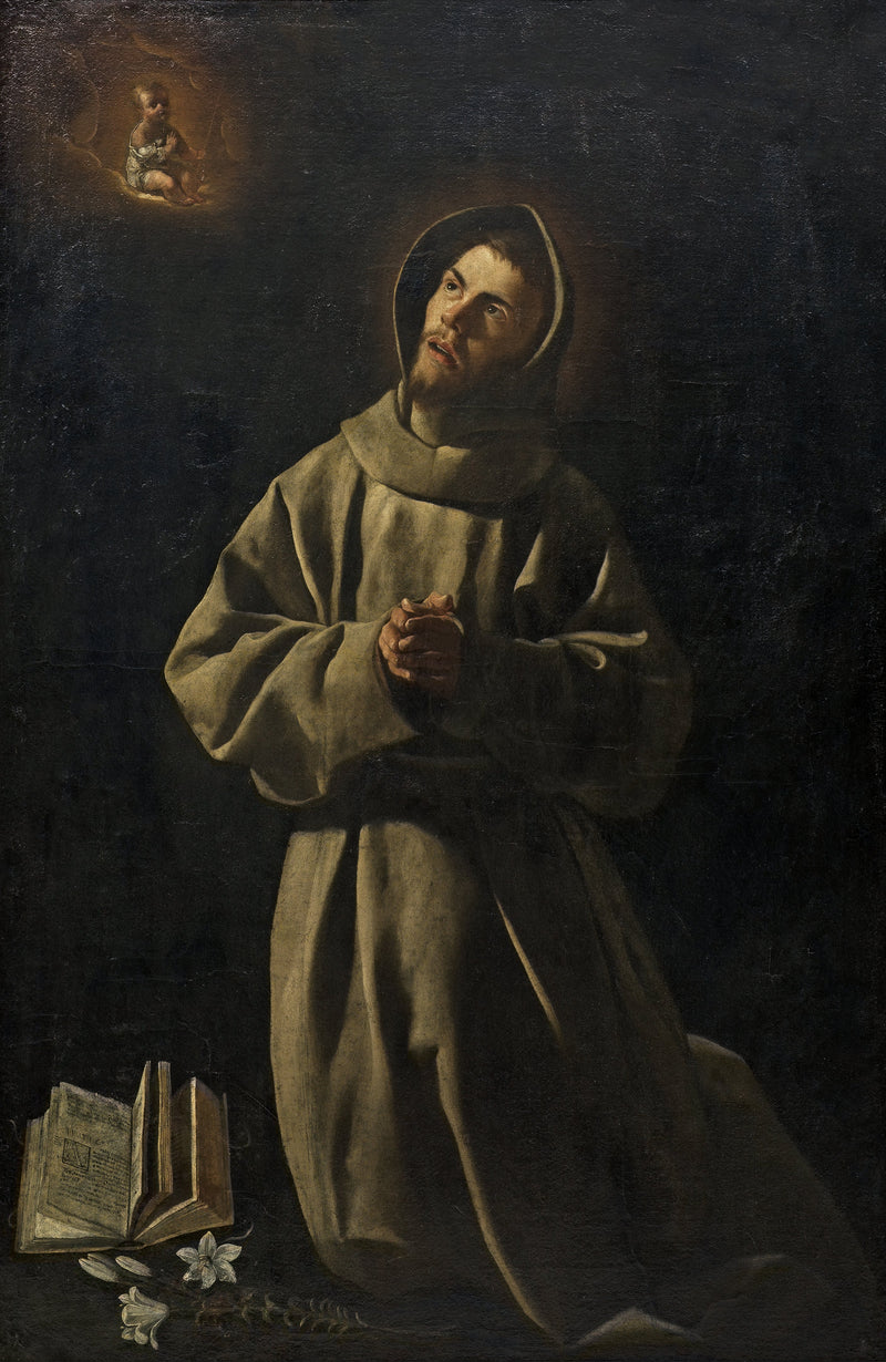 Zjevení Ježíška u svatého Antonína Paduánského - Francisco de Zurbarán