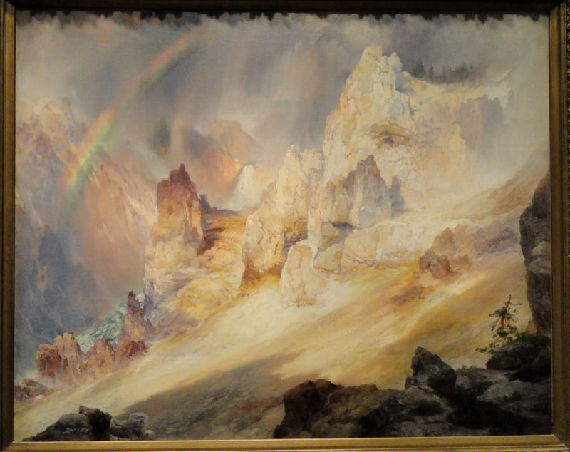 Duha nad Velkým kaňonem Yellowstone - Thomas Moran