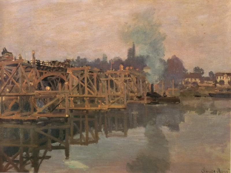 Argenteuil, most ve opravě - Claude Monet