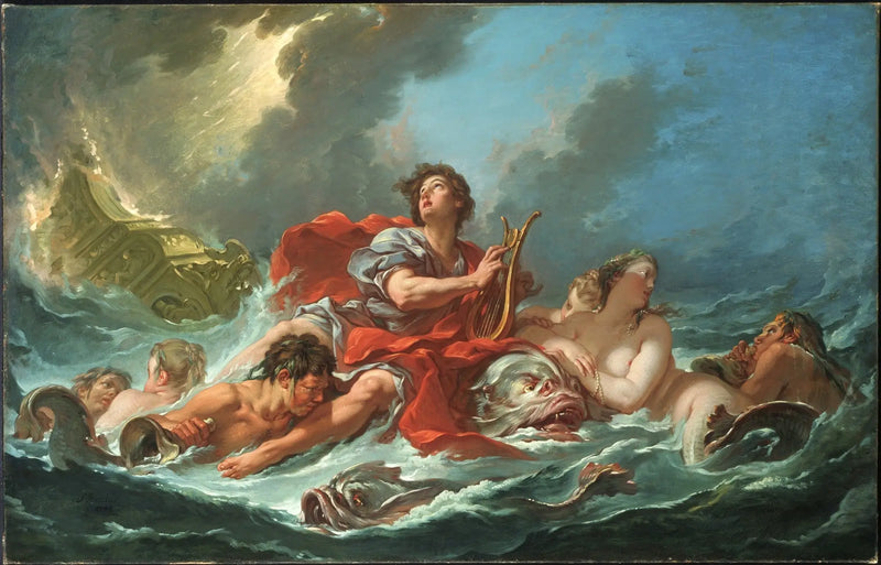 Arion na delfínovi - François Boucher