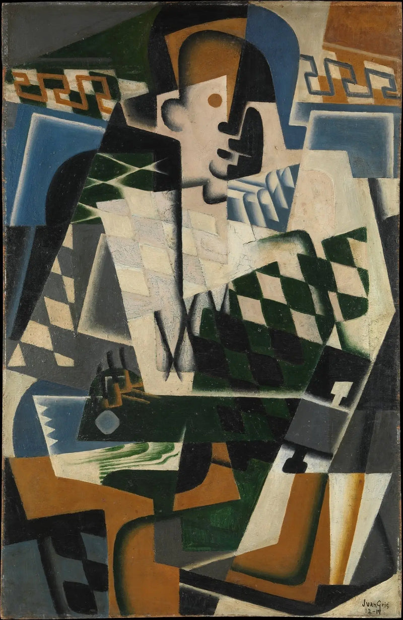 Arlequin s kytarou - Juan Gris