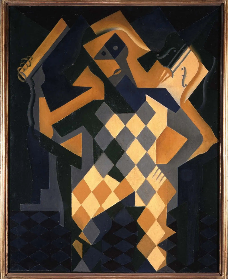Arlequin na housle - Juan Gris