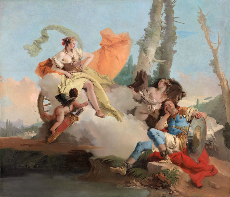Armida rencontre Rinaldo endormi - Giovanni Battista Tiepolo