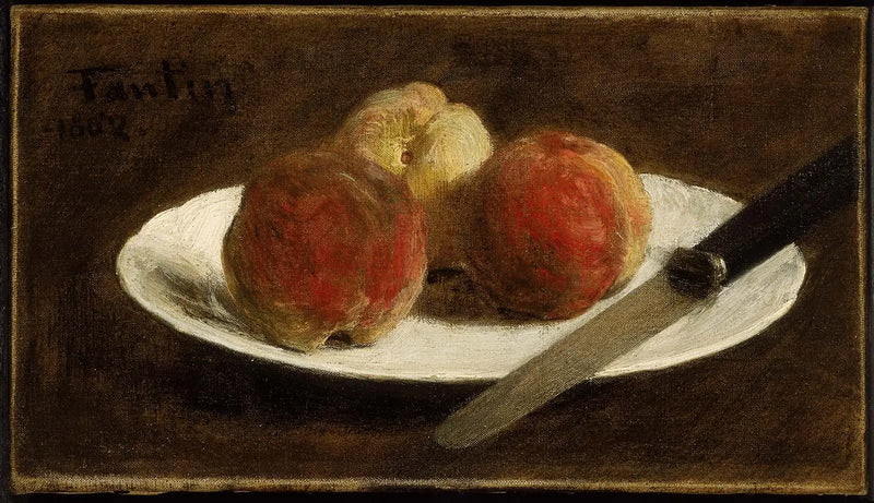 Talíř broskví - Henri Fantin-Latour