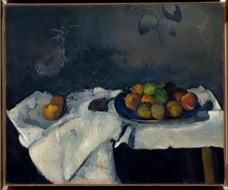 Talíř s broskvemi - Paul Cézanne