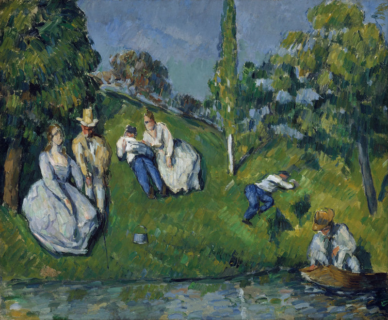 Na břehu rybníka - Paul Cézanne