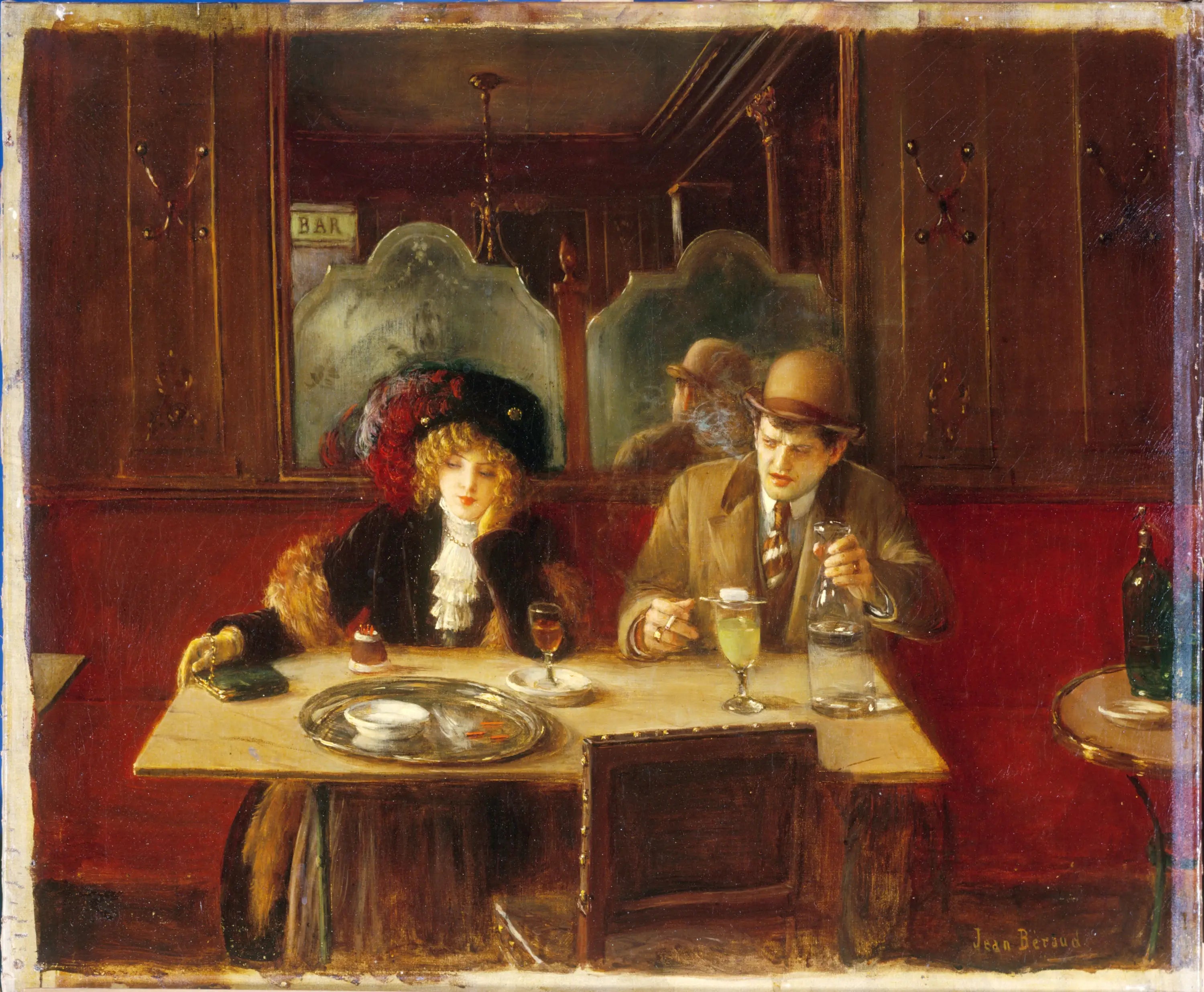 Au café dit l’Absinthe - Jean Béraud - Alpha Reproduction