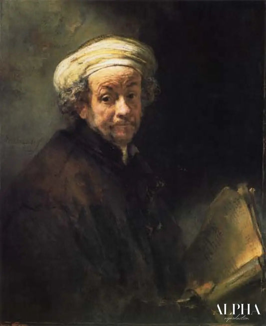 Auto-portrait comme Paul - Rembrandt van Rijn - Reproductions de tableaux et peintures haut de gamme