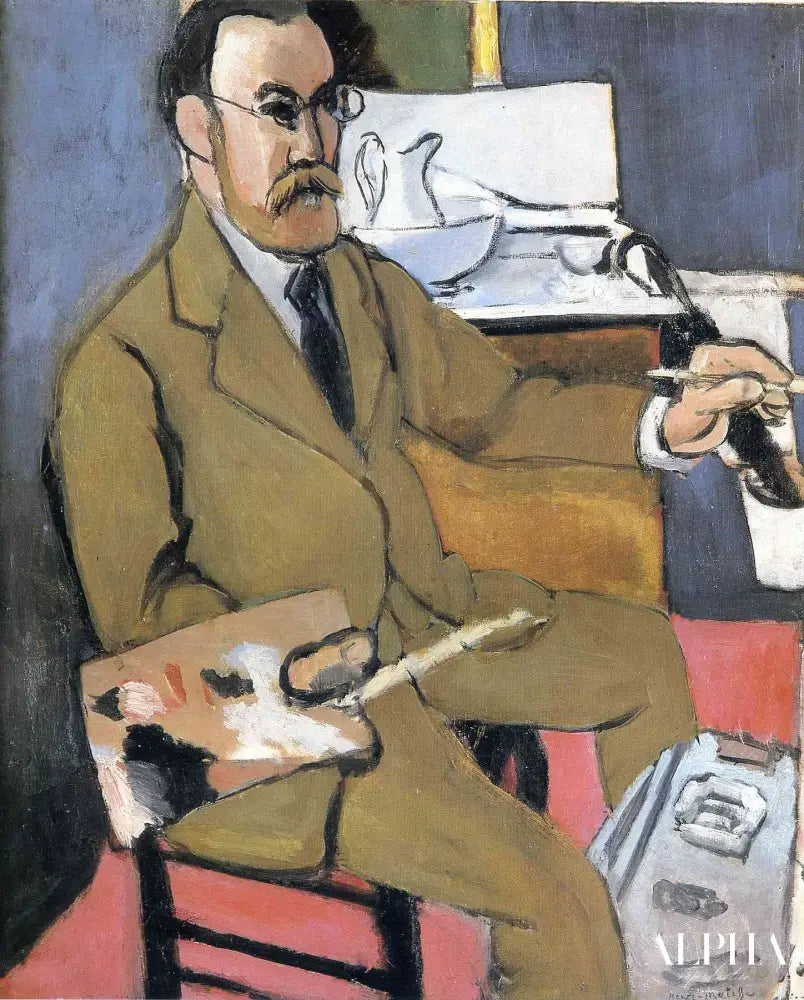 Autoportrait 1918 - Matisse - Reproductions de tableaux et peintures haut de gamme