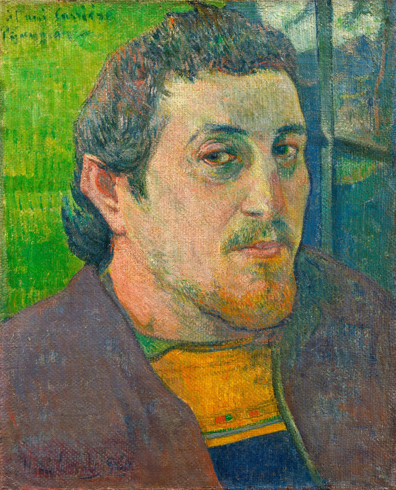 Autoportrét s přítelem Carrière - Paul Gauguin