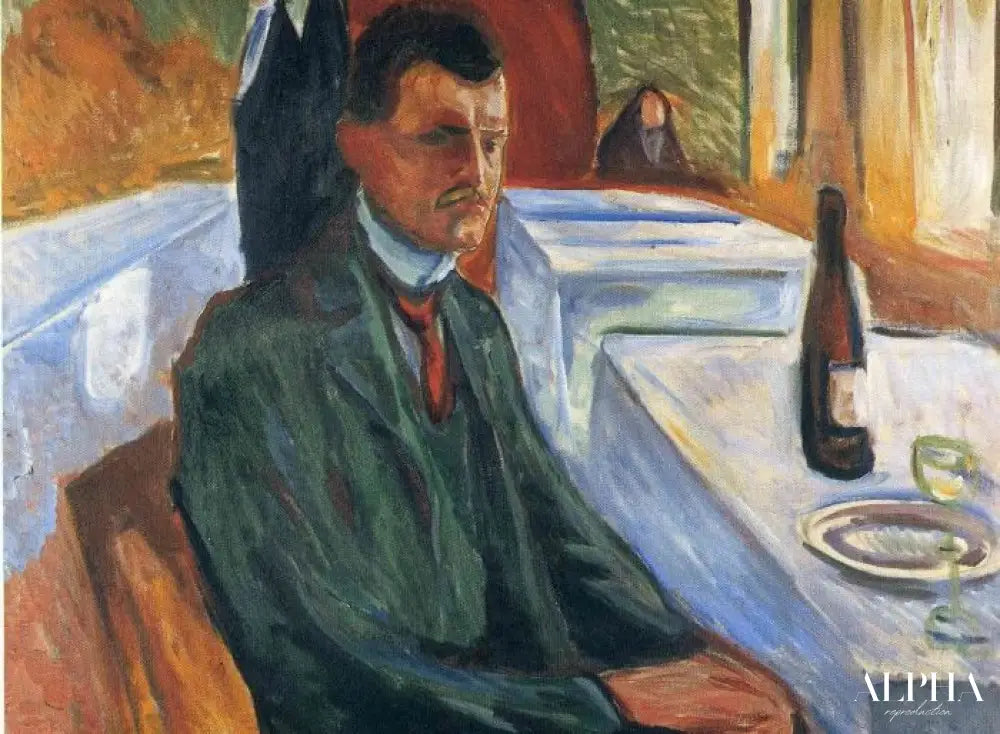 Autoportrait à Weimar - Edvard Munch - Reproductions de tableaux et peintures haut de gamme