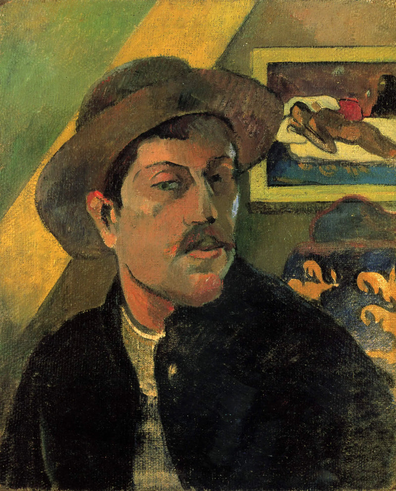 Autoportrét s kloboukem - Paul Gauguin