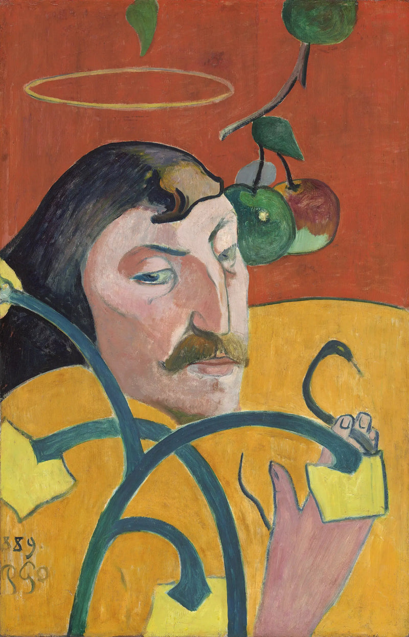Autoportrét s nimbem - Paul Gauguin