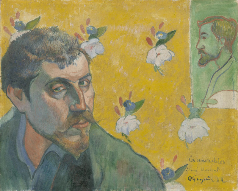 Autoportrét s portrétem Bernarda - Paul Gauguin