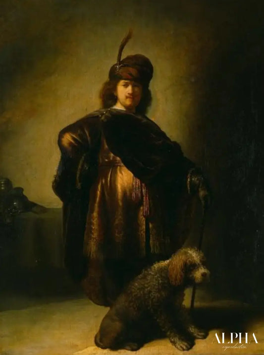 Autoportrait en costume oriental - Rembrandt van Rijn - Reproductions de tableaux et peintures haut de gamme