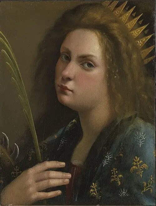 Autoportrait en svaté Kateřiny Alexandrijské - Artemisia Gentileschi