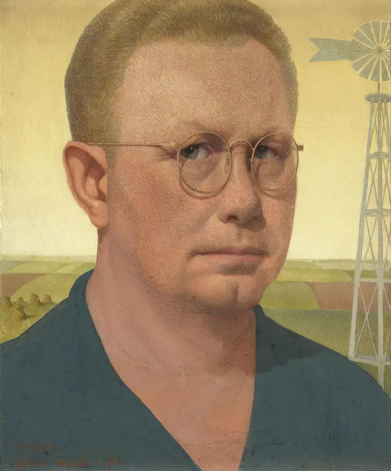 Autoportrét - Grant Wood